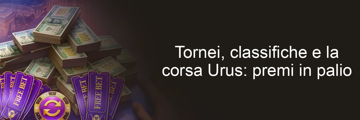 Tornei, classifiche e la corsa Urus: premi in palio Tornei, classifiche e la corsa Urus: premi in palio